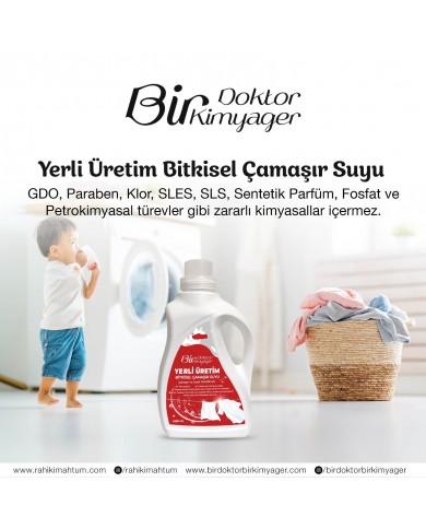 Yerli Üretim Bitkisel Çamaşır Suyu (1L)
