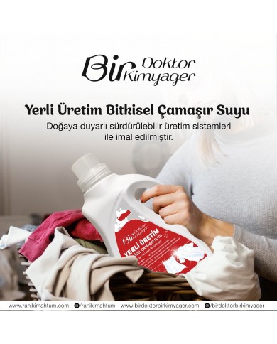 Yerli Üretim Bitkisel Çamaşır Suyu (1L)