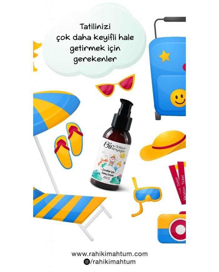 Çocuklar İçin Güneş Koruyucu Krem (100 mL)