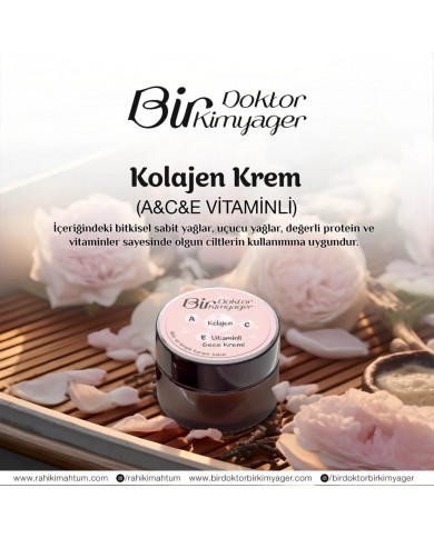 Kolajen Krem (A&C&E Vitaminli) (50 mL) Kolajen Krem (A&C&E Vitaminli) (50 mL)