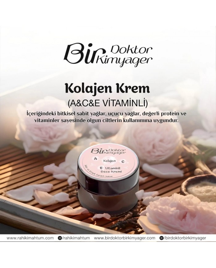 Kolajen Krem (A&C&E Vitaminli) (50 mL)