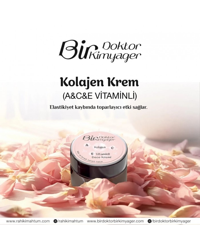 Kolajen Krem (A&C&E Vitaminli) (50 mL)