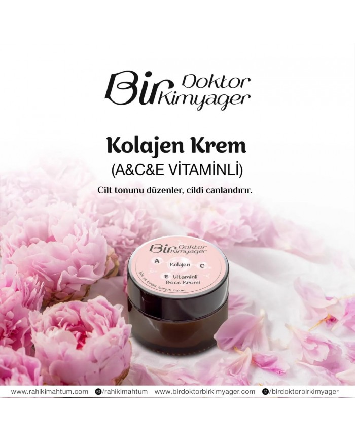 Kolajen Krem (A&C&E Vitaminli) (50 mL)