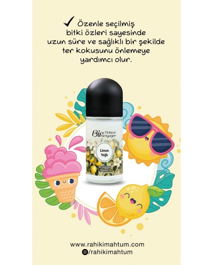 Ter Kokusu Önleyici Limon Yağlı (50 mL) Ter Kokusu Önleyici Limon Yağlı (50 mL)