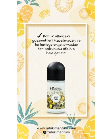 Ter Kokusu Önleyici Limon Yağlı (50 mL) Ter Kokusu Önleyici Limon Yağlı (50 mL)