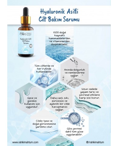 Hyaluronik Asitli Cilt Bakım Serumu (30 mL)