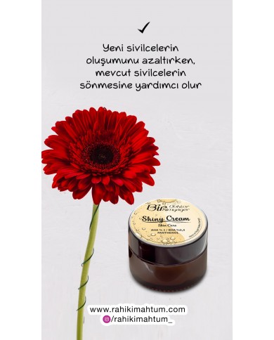 Shiny Cream (Akneli ve Siyah Noktalı Ciltler İçin %2 AHA %0.5 BHA) (50 mL)